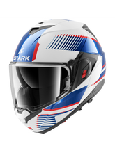 SHARK OXO SIEVE white chrome and blue modular motorcycle Casco – Maximomoto PT