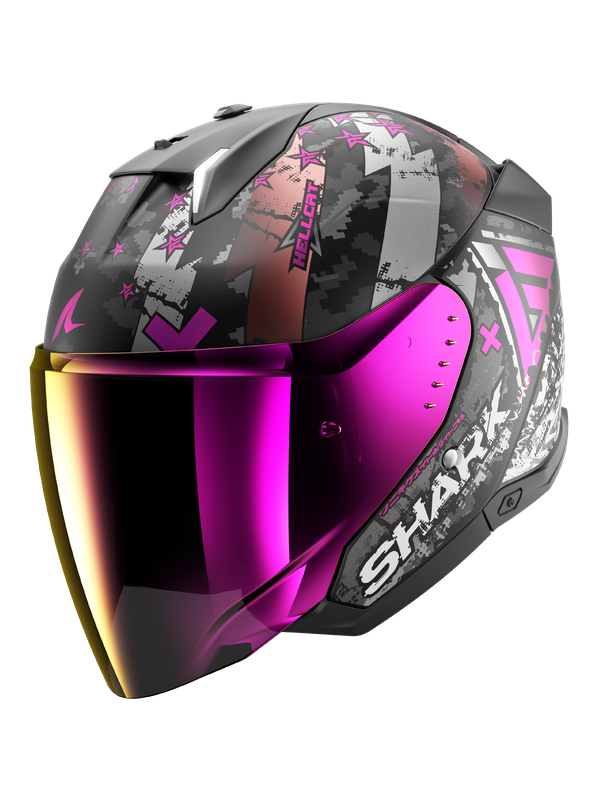Shark SKWAL i3 Hellcat Open hull matte black dark chrome – 1 – Maximomoto PT
