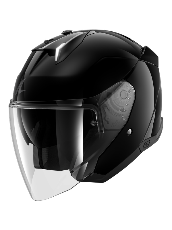SHARK SKWAL I3 BLANK CAPACETE ABERTO MOTO PRETO (maximomotpt)