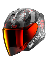 Shark SKWAL i3 Hellcat open Casco matte black red chrome – Maximomoto PT