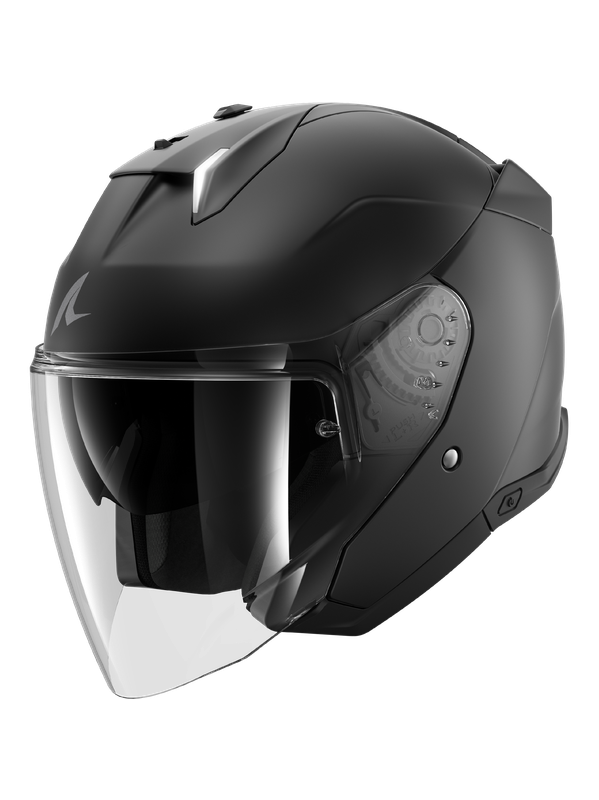 SHARK SKWAL I3 JET BLANK ON-ROAD MOTORCYCLE MATT BLACK HULL – 1 – Maximomoto PT