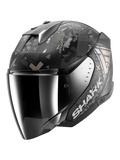 SHARK SKWAL i3 JET Hellcat Casco negro mate cromado antracita