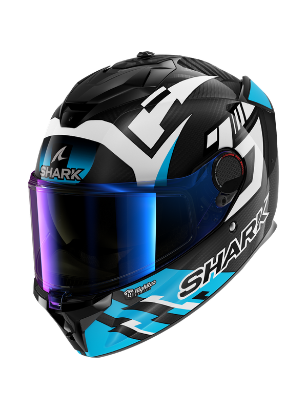 SHARK CASCO SPARTAN GT PRO CARBON ZARCO TRACK RACER Carbon Blanco Azul – 1 – Maximomoto PT