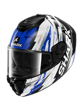 SHARK FULL HULL SHELL SPARTAN RS HIBOLT Black Blue Chrome – Maximomoto PT