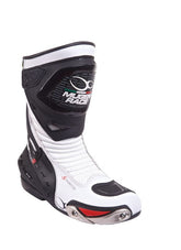 MUGENRACE BOT-MNR-1490 SPHANTOM MOTOCICLISTA BOTAS PRETAS BRANCAS