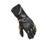 MACNA POWERTRACK HOMEM MOTOCICLETA LUVAS DOURADAS PRETAS CINZA ESCURO