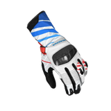 MACNA KROWN HOMEM CARBONO PROTEÇÃO LUVAS VERMELHO BRANCO AZUL