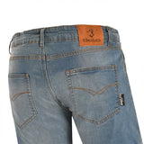 BELA STONE Jean Moto Calcas CE Approved AA Camuflagem Azul
