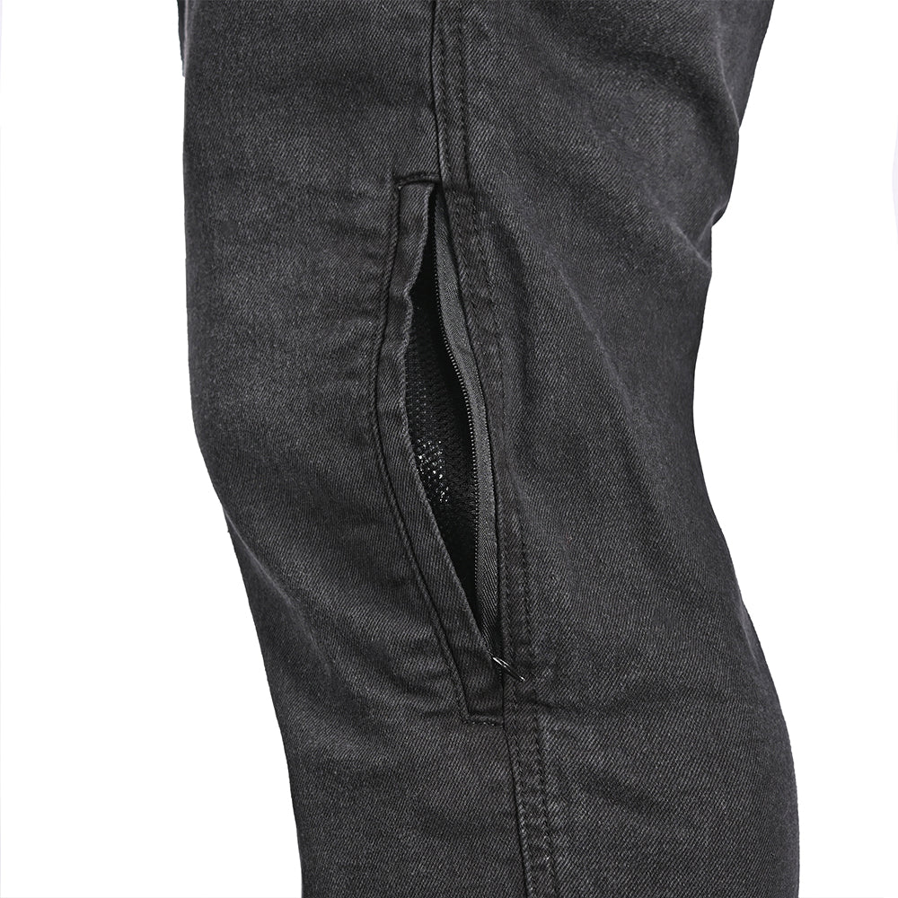 BELA STROKE VAQUERO Denim Moto Calcas Preto 32L Inseam