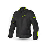 SHUA GRAVITY MESH Moto Senhora Textil Casacos Preto Fluorescente