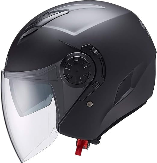 GIVI 12.3 STRATOS Open Face Scooter Jet Helmet Solid Black – 1 – Maximomoto PT