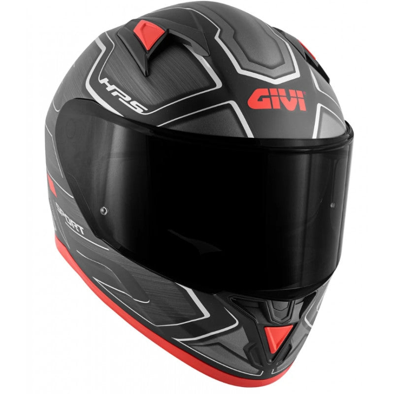 GIVI 50.6 SPORT LED DEEP Full Face Motorcycle Helmet Black Red – 4 – Maximomoto PT