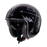 PREMIER VINTAGE NX MOTO JET CAPACETE PRATA CROMADA
