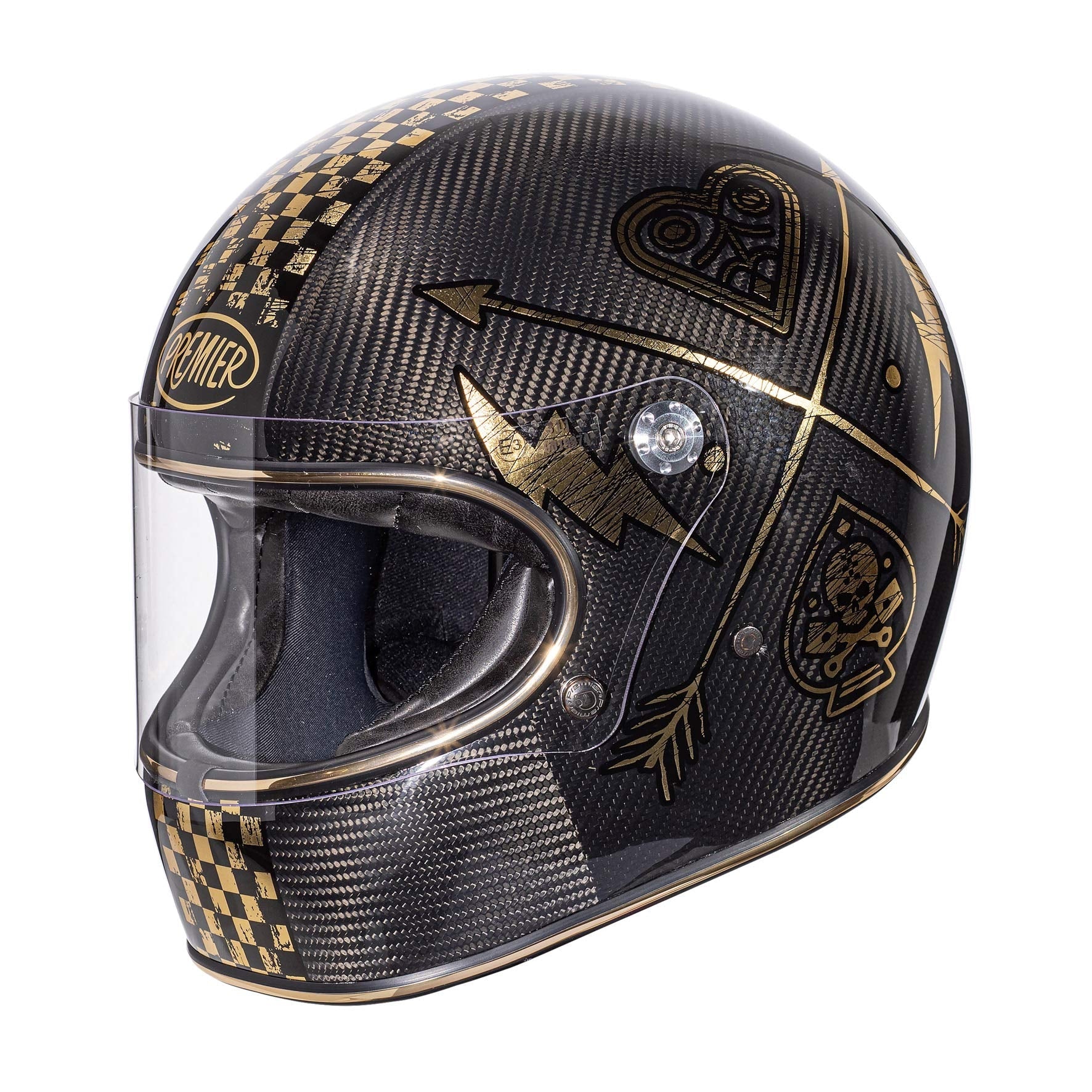 PREMIER TROPHY CARBON NX GOLD CH MOTO INTEGRAL CAPACETE