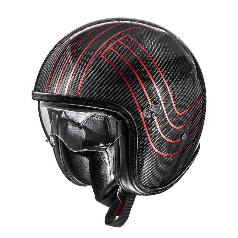 PREMIER - CASCO VINT.PLATIN ED. CAR.EX RED CHROM - SECURTEX MOTOR S.L (t/a MaximoMoto)