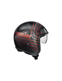 PREMIER - CASCO VINT.PLATIN ED. CAR.EX RED CHROM - SECURTEX MOTOR S.L (t/a MaximoMoto)