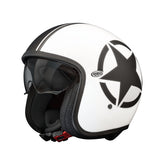 PREMIER VINTAGE STAR 8 BM MOTO JET CAPACETE PRETO BRANCO
