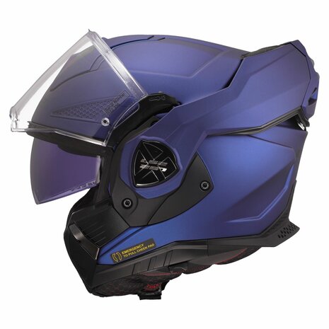 LS2 FF901 ADVANT SOLID CASCO MODULAR DE MOTO MATT NAVY AZUL – 2 – Maximomoto PT