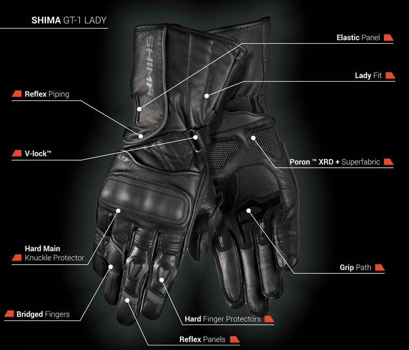 SHIMA GT-1 LADY GLOVES BLACK – 3 – Maximomoto PT