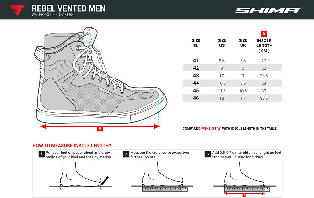 SHIMA REBEL WP MEN BOOTS BLACK - SECURTEX MOTOR S.L (t/a MaximoMoto)