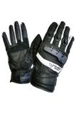 MUGENRACE G-MNR-2170 MULTI Motocicleta Curtas Luvas Pretas Brancas
