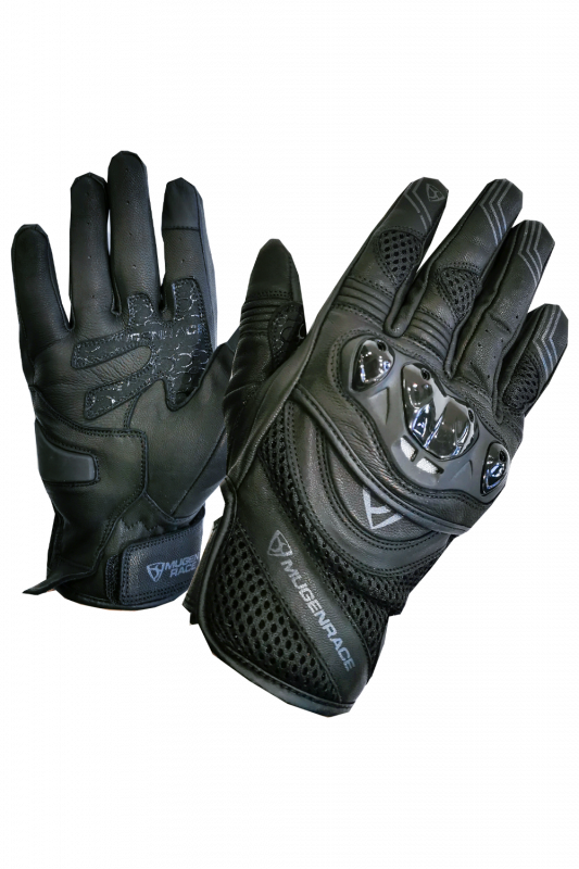 MUGENRACE ROCKY Motocicleta Curtas Luvas Pretas