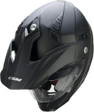 CGM 666A TWIN Mono Casco de Moto Todoterreno Aventura Nero Opaco