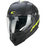 CGM 666S TWIN HITRACK Casco Todoterreno Negro Mate Amarillo