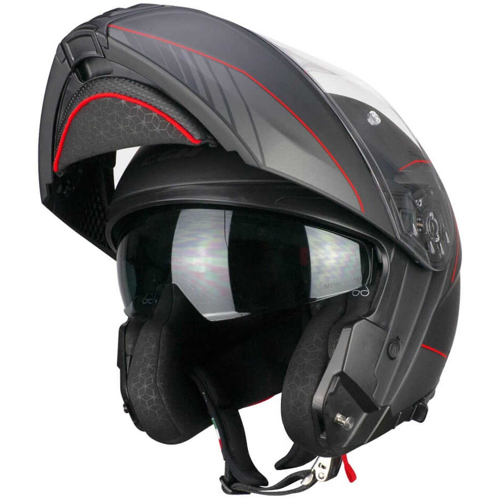 CGM 560G MAD RIDE TURISMO CASCO MODULAR NEGRO ROJO MATE – 6 – Maximomoto PT