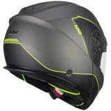 CGM 560G MAD RIDE Grafito Casco Modular Amarillo Fluorescente Mate