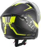 CGM 569G C-MAX CITY Casco Modular Nero Giallo Fluo Opaco