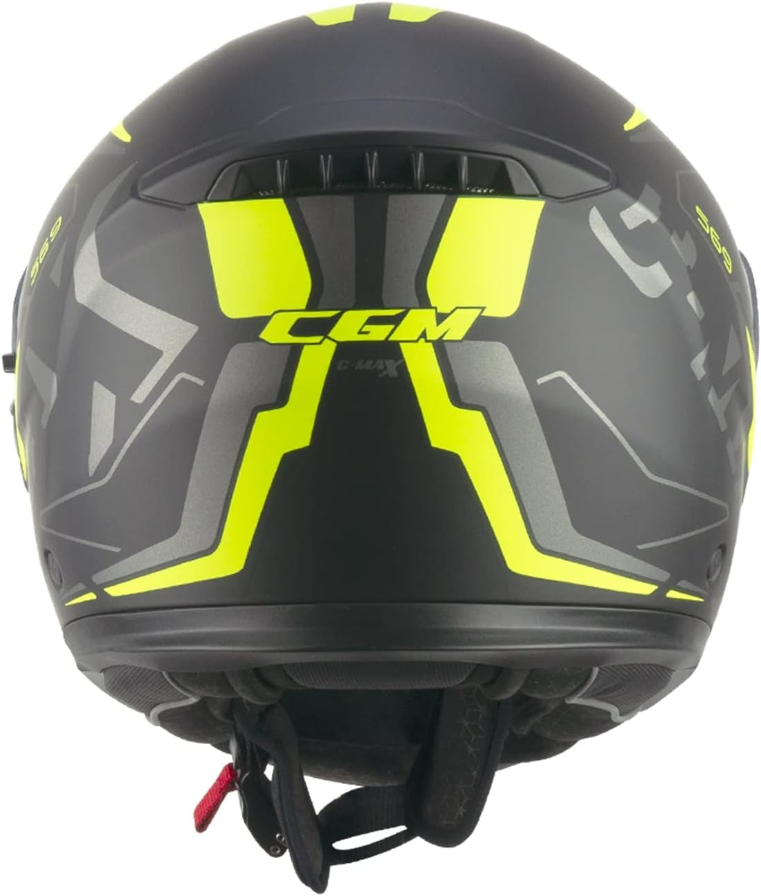 CGM 569G C-MAX CITY Casco Modular Nero Giallo Fluo Opaco