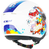 CGM 261G MINI COMICS URBAN MOTO CAPACETE ABERTO