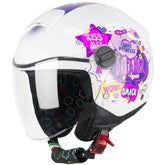 CGM 261G MINI COMICS JET CASCO Fucsia Bianco – Maximomoto PT