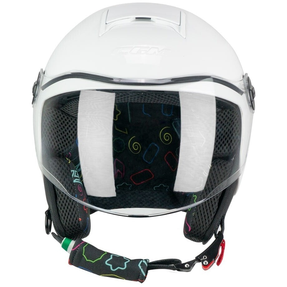 CGM - 261A MINI MONO ABIERTO CASCO Bianco – 4 – Maximomoto PT