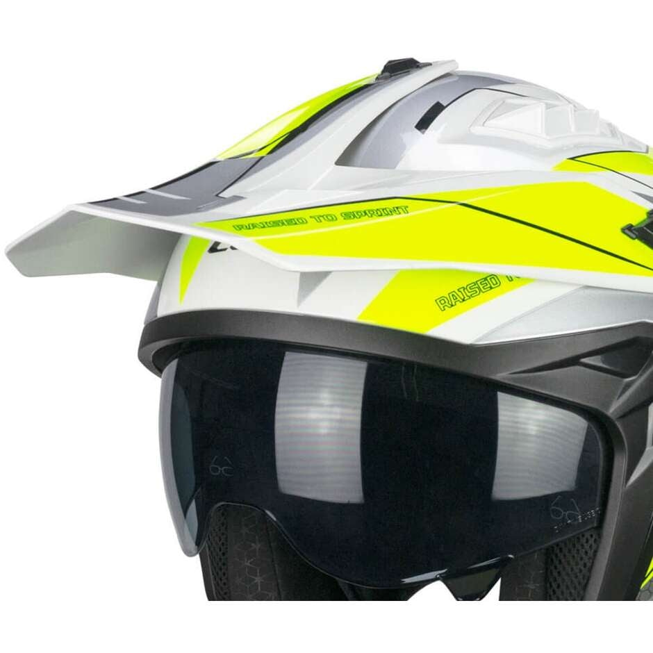 CGM 155G RUSH DUAL Jet Motorcycle Casco Blanco Amarillo Fluo – 3 – Maximomoto PT