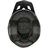 CGM 155G-AFV-03 abierto jet Casco Negro Rojo Mate