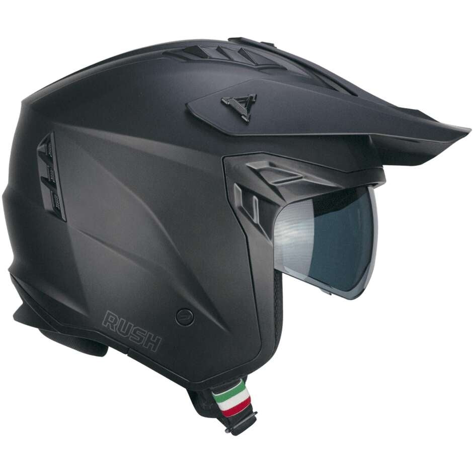 CGM 155G Rush Mono Open Face Moto Casco Matte Black – 1 – Maximomoto PT