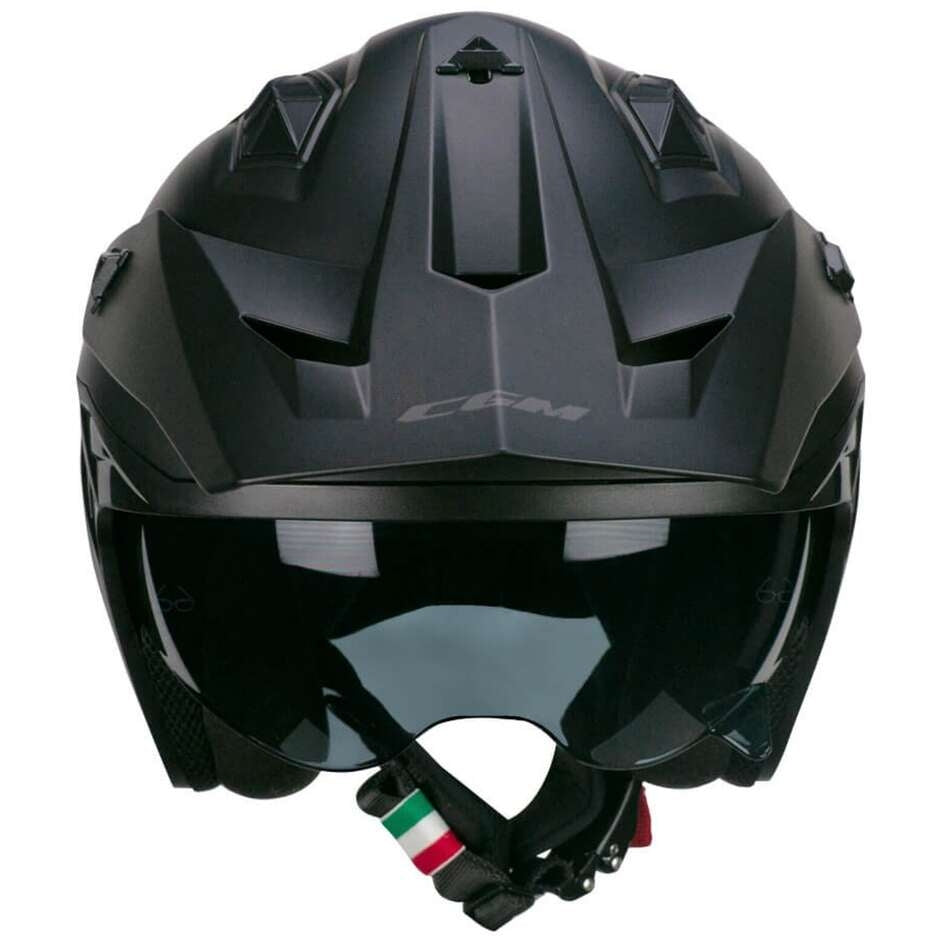 CGM 155G Rush Mono Open Face Moto Casco Matte Black – 3 – Maximomoto PT