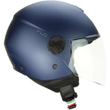 CGM 167A FLO MONO Abierto Scooter Casco Satén Azul largo