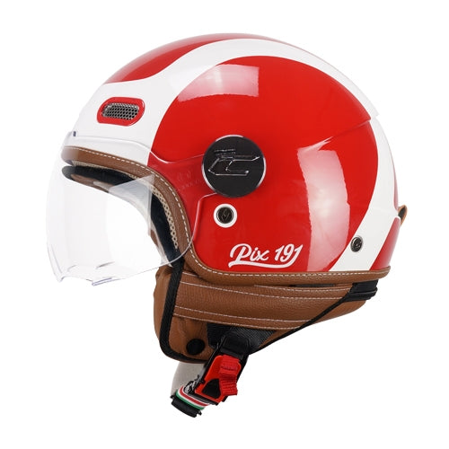CGM 191G PIX SPRINT JET CASCO Rojo Blanco forma – 2 – Maximomoto PT