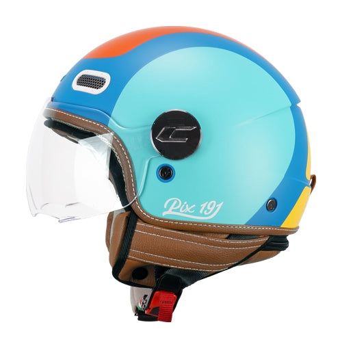 CGM 191G PIX SPRINT OPEN CASCO Matte orange sky blue – 2 – Maximomoto PT