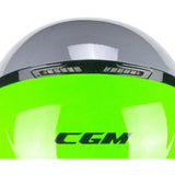 CGM 167R FLO STEP JET CASCO MOTO GRIGIO VERDE SAGOMATA