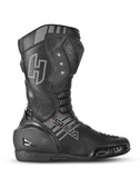 SHUA SUPER TECH Moto Couro Botas Preto