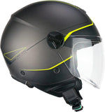 CGM 167G FLO WAY Casco Jet Antracita Amarillo Fluo Satinado Largo