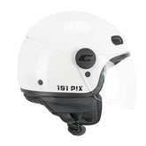 CGM 191A PIX MONO JET CASCO MOTO Blanco Largo – Maximomoto PT