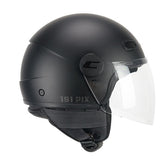 CGM 191A PIX MONO DEMI JET CASCO MOTO NERO OPACO LUNGA – Maximomoto PT