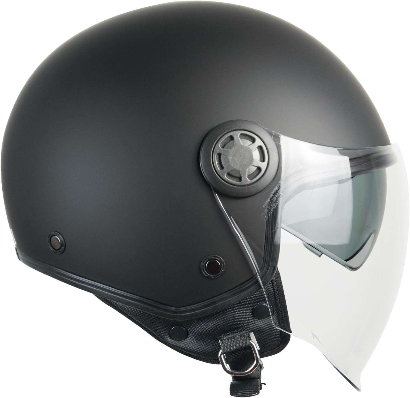 SKA-P 1SHA ZEN MONO MOTO CAPACETE JATO PRETO MATE (maximomotopt)