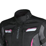 BELA HURRICANE 3 Em 1 Senhora Motocicleta Casaco Petro Fucsia
