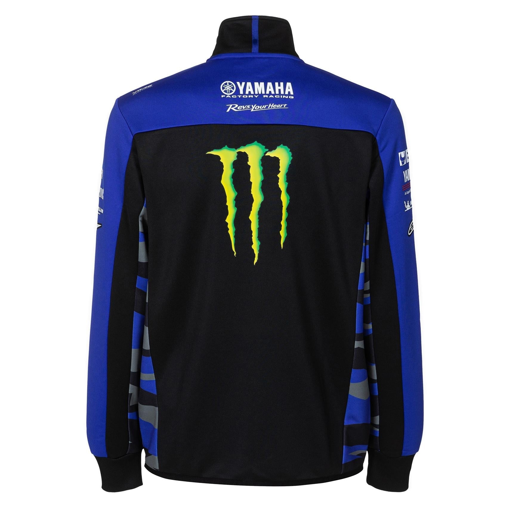 YAMAHA - MONSTER REPLICA MENS SWEATSHERT BLACK/BLUE – 2 – Maximomoto PT